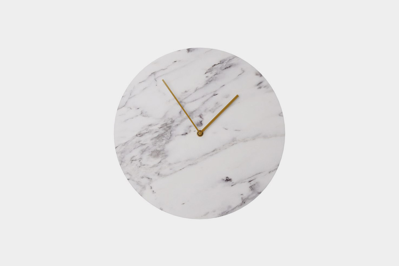 Marble Wall Clock by Norm Architects